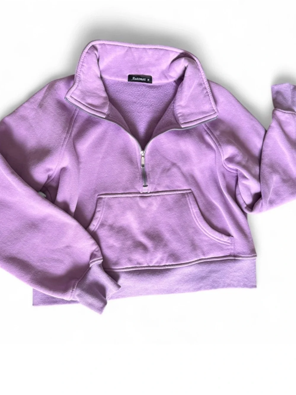 Lavender Half-Zip Pullover Hoodie - Unbranded